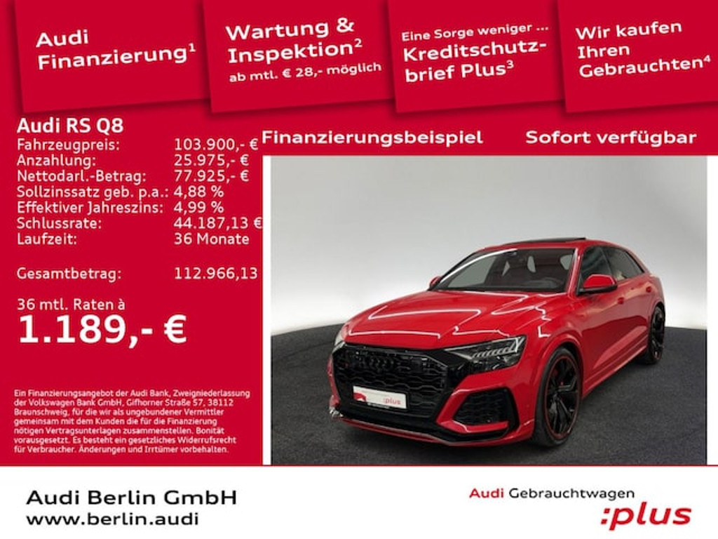 Audi RS Q8 2022 Benzine