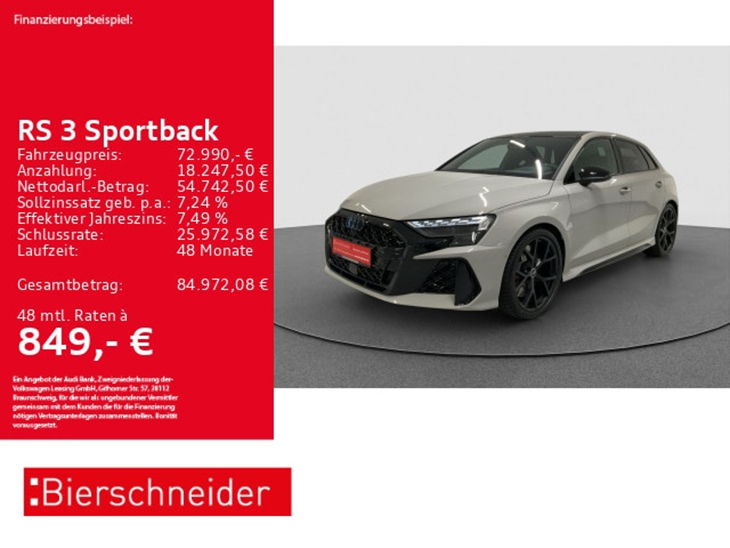 Audi RS3 2025 Benzine