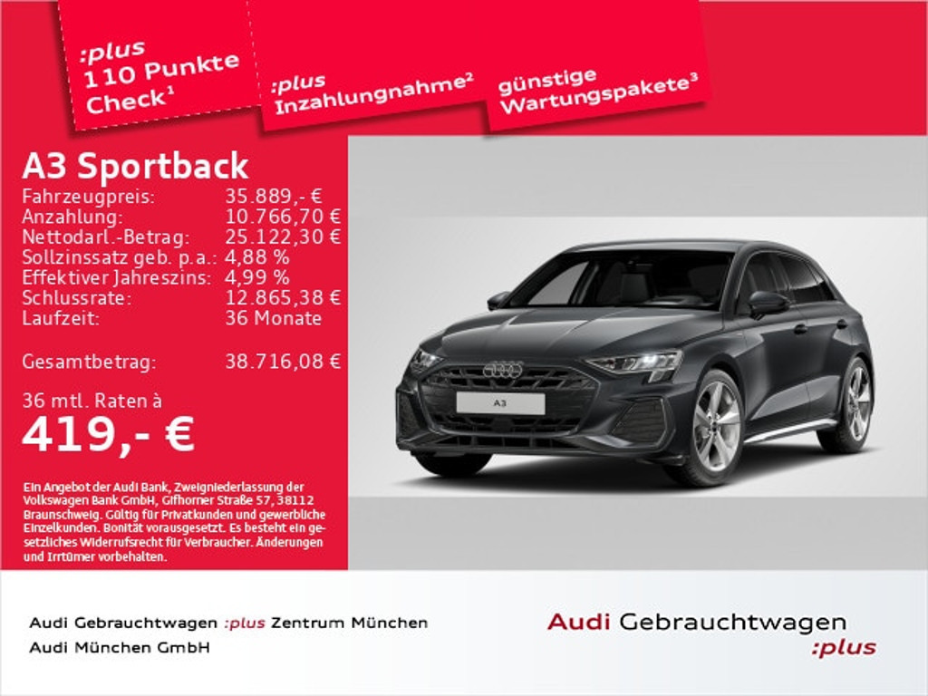 Audi A3 2025 Benzine