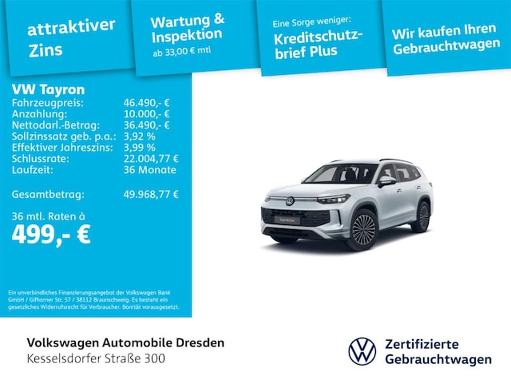 Volkswagen Tayron 2025 Benzine