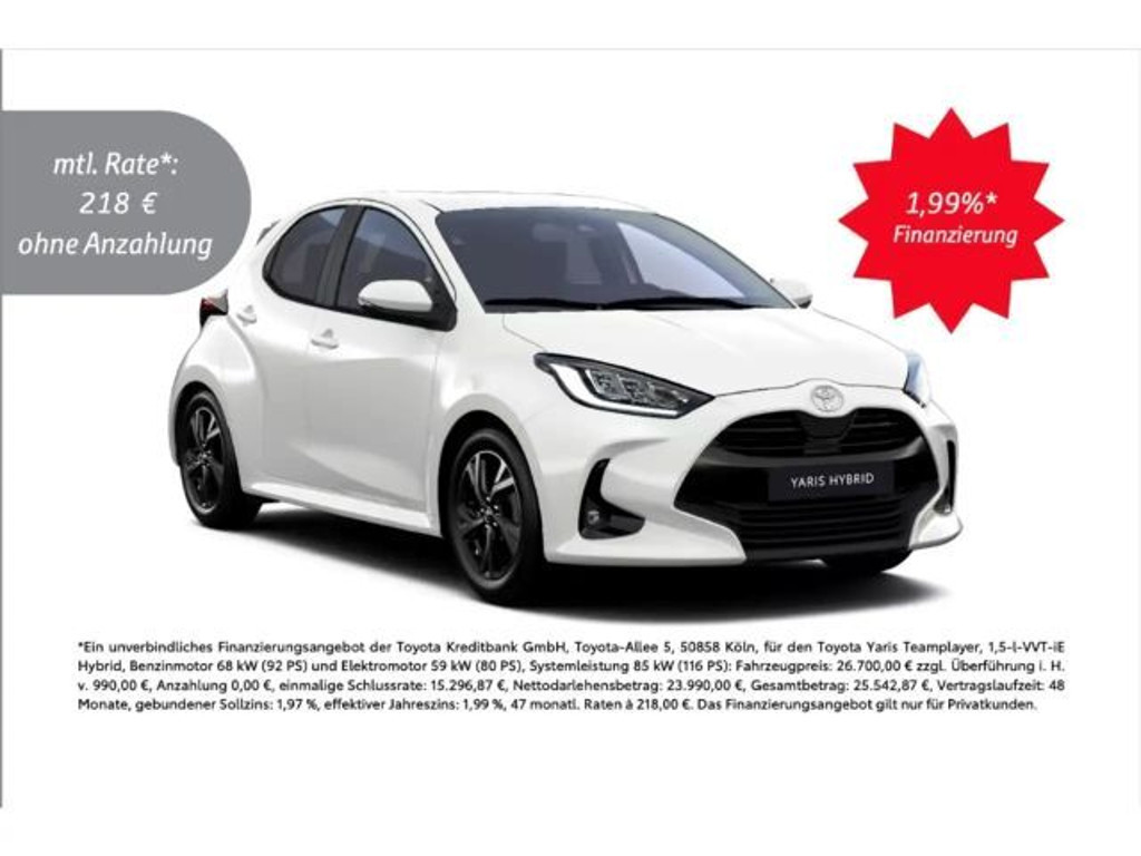 Toyota Yaris 2024 Hybride Benzine