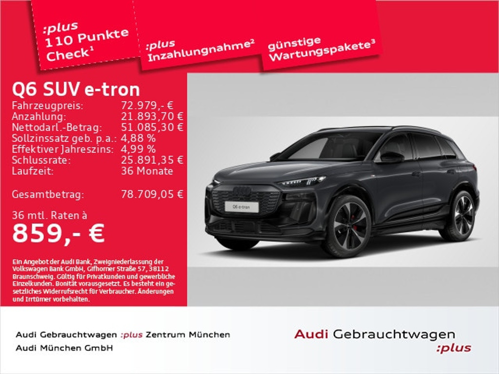 Audi Q6 e-tron 2025 Elektrisch