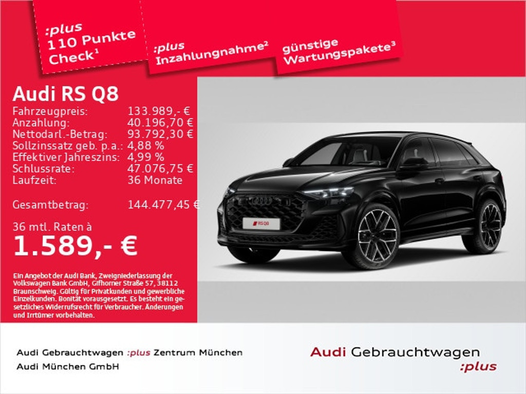 Audi RS Q8 2024 Benzine