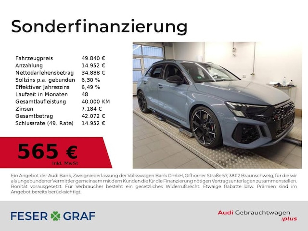 Audi RS3 2022 Benzine