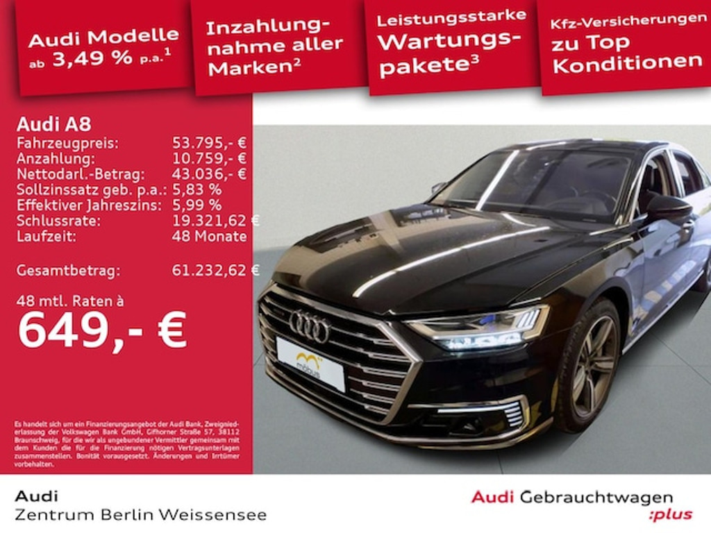 Audi A8 2022 Hybride Benzine