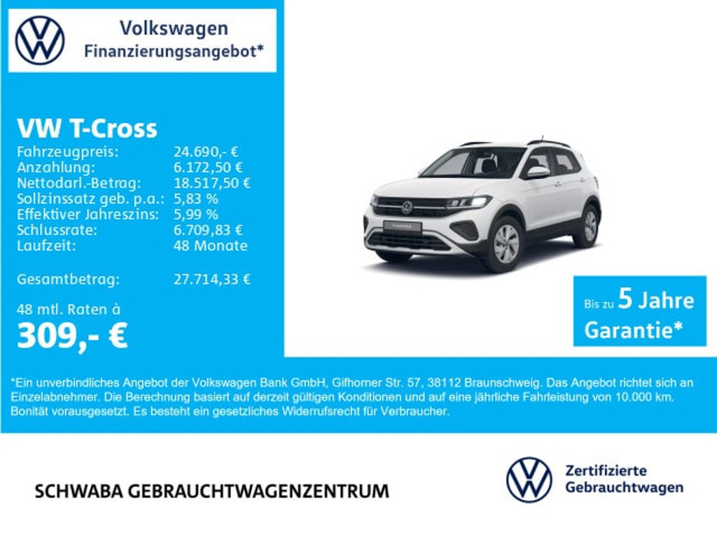 Volkswagen T-Cross 2025 Benzine