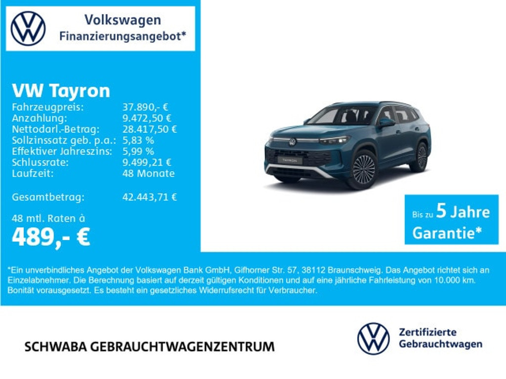 Volkswagen Tayron 2025 Benzine