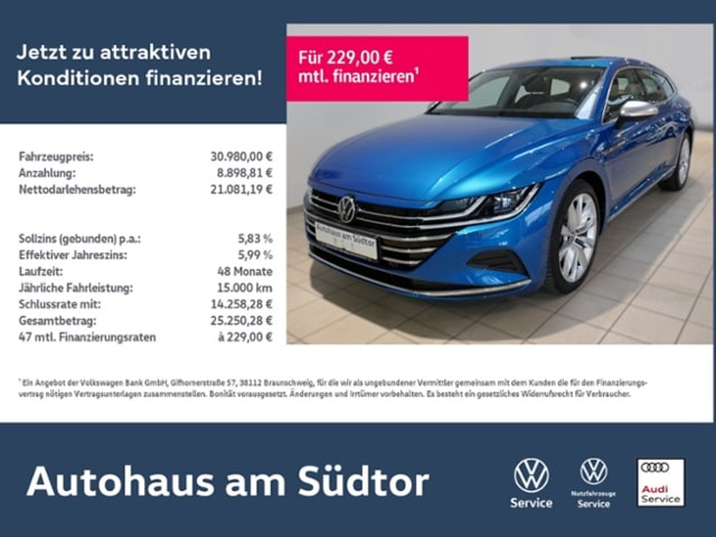 Volkswagen Arteon Shooting Brake 2022 Hybride Benzine