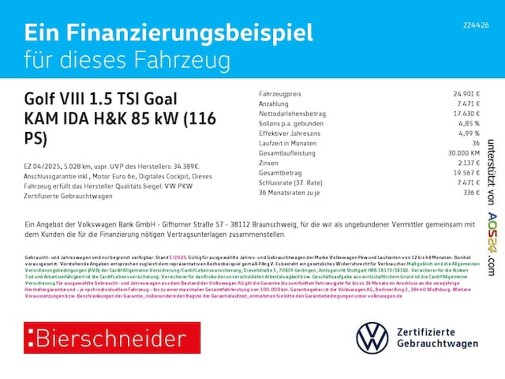 Volkswagen Golf 2025 Benzine