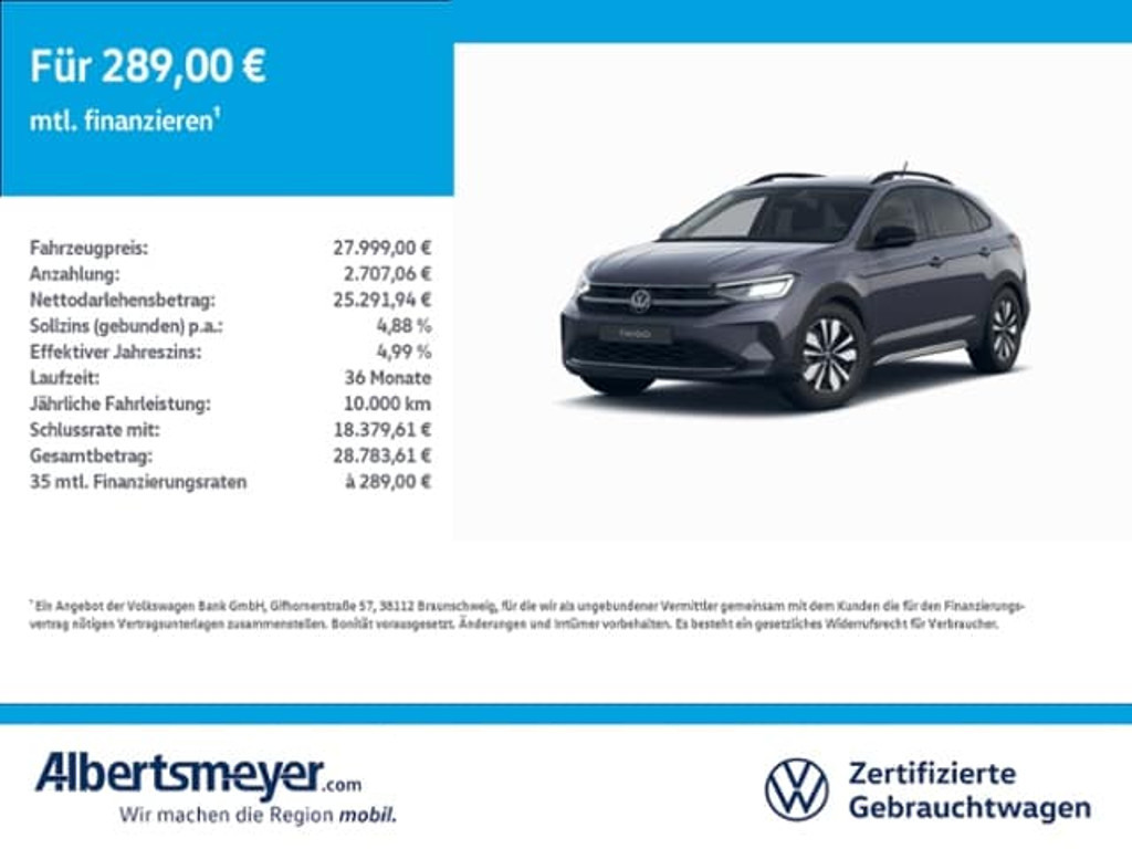 Volkswagen Taigo 2025 Benzine