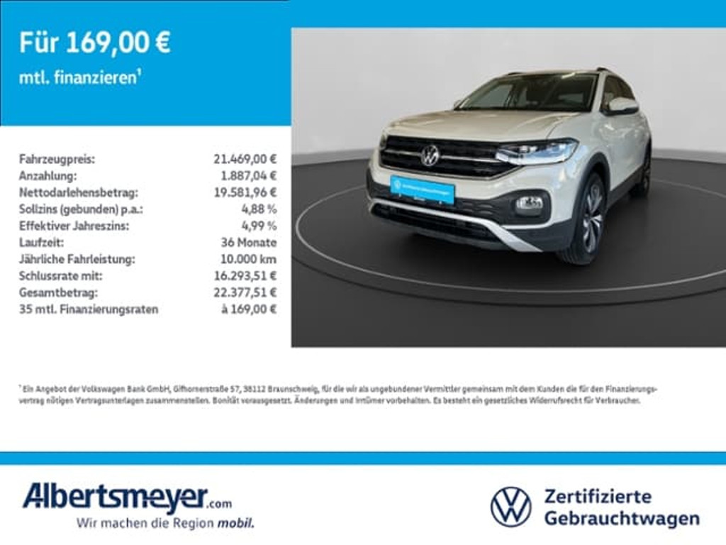 Volkswagen T-Cross 2023 Benzine