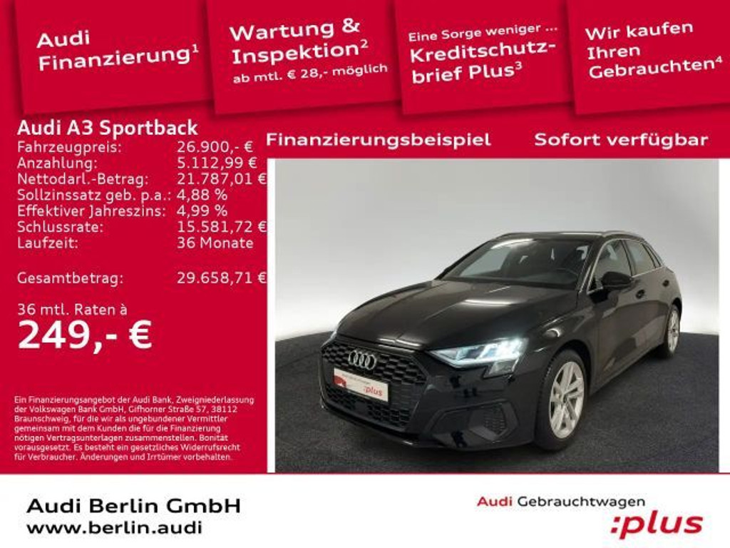 Audi A3 2022 Benzine