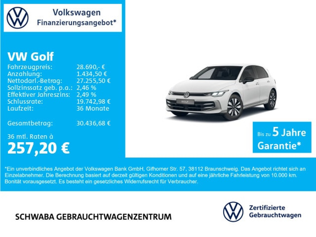 Volkswagen Golf 2025 Benzine