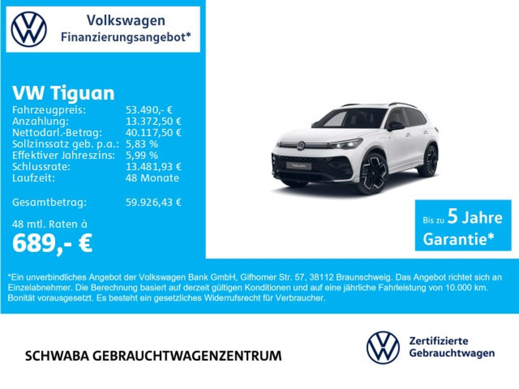 Volkswagen Tiguan 2025 Hybride Benzine