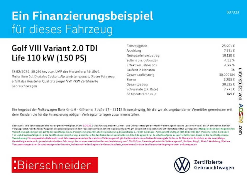 Volkswagen Golf 2024 Diesel