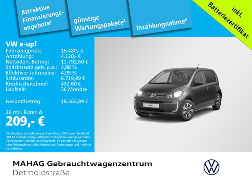 Volkswagen e-Up! 2022 Elektrisch