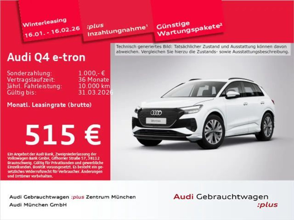 Audi Q4 e-tron 2024 Elektrisch