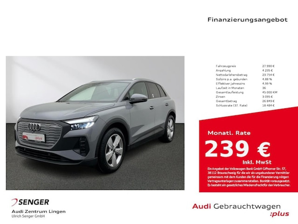 Audi Q4 e-tron 2023 Elektrisch