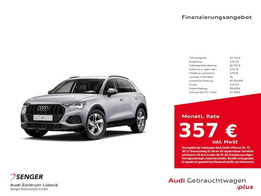 Audi Q3 2025 Benzine