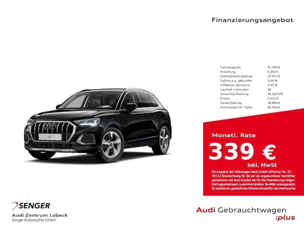 Audi Q3 2025 Benzine