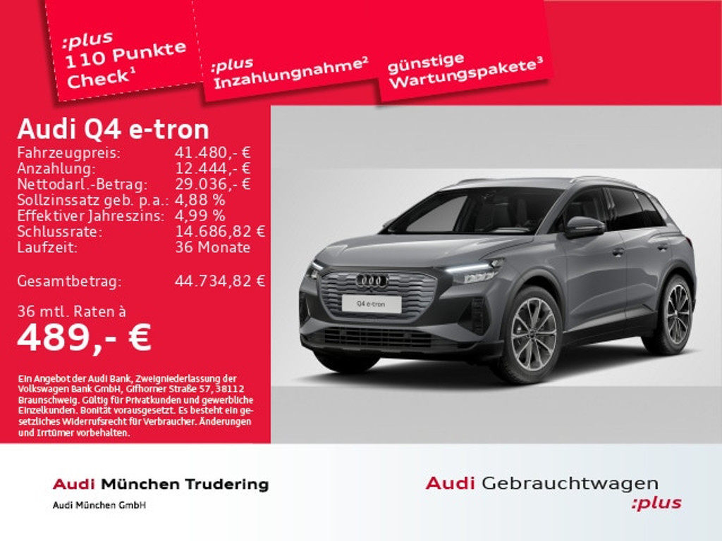 Audi Q4 e-tron 2025 Elektrisch