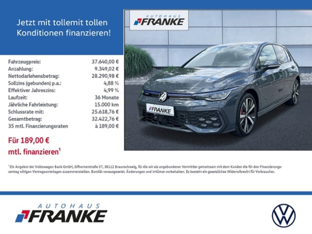 Volkswagen Golf 2024 Hybride Benzine