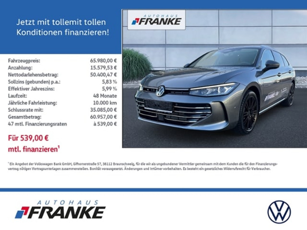 Volkswagen Passat 2025 Hybride Benzine