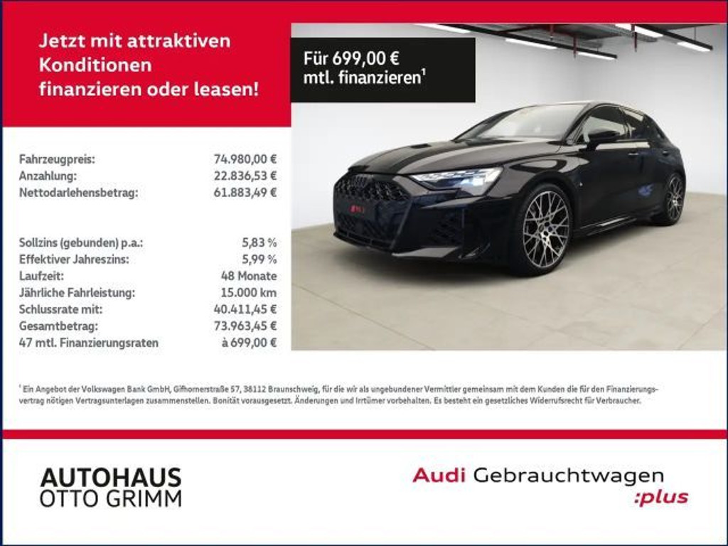 Audi RS3 2025 Benzine
