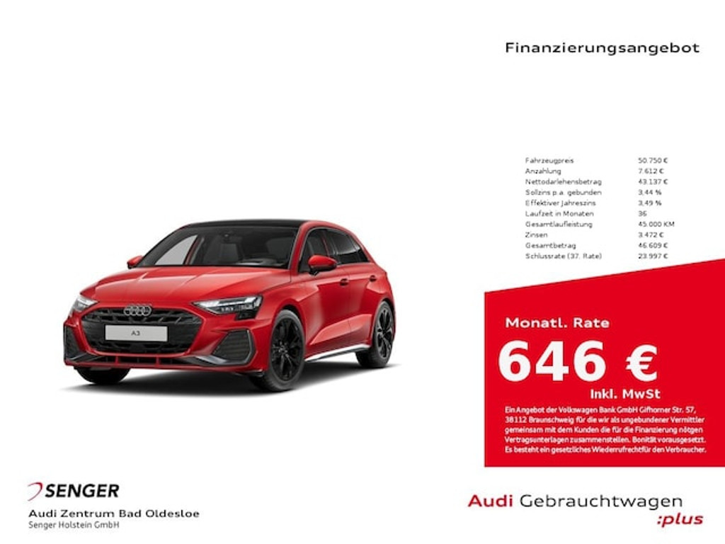 Audi A3 2025 Benzine