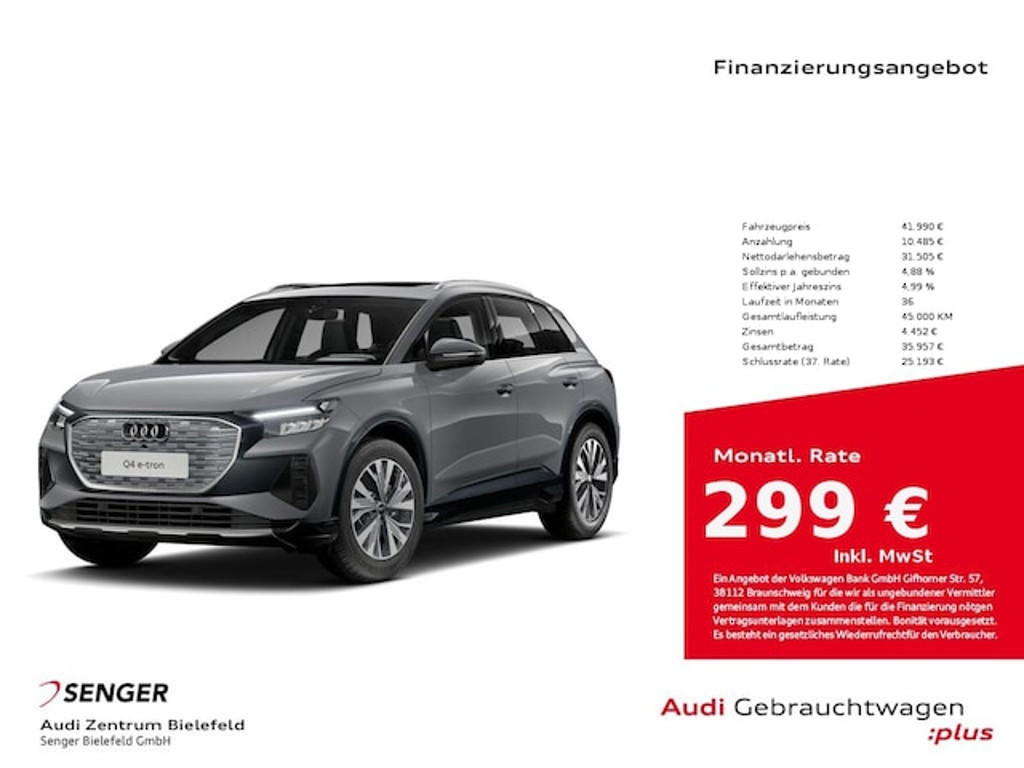 Audi Q4 e-tron 2023 Elektrisch