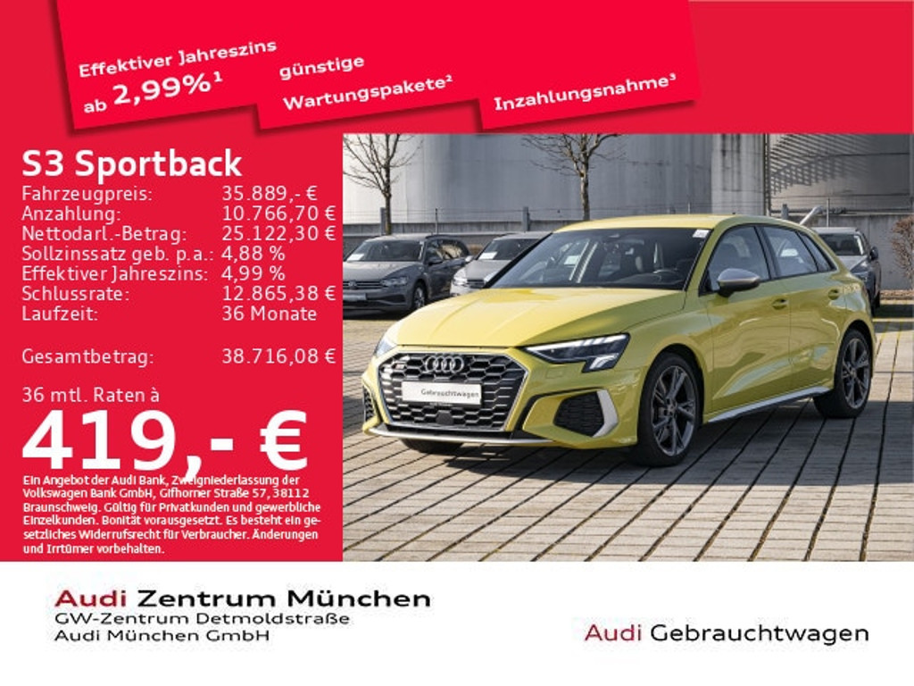 Audi S3 2023 Benzine