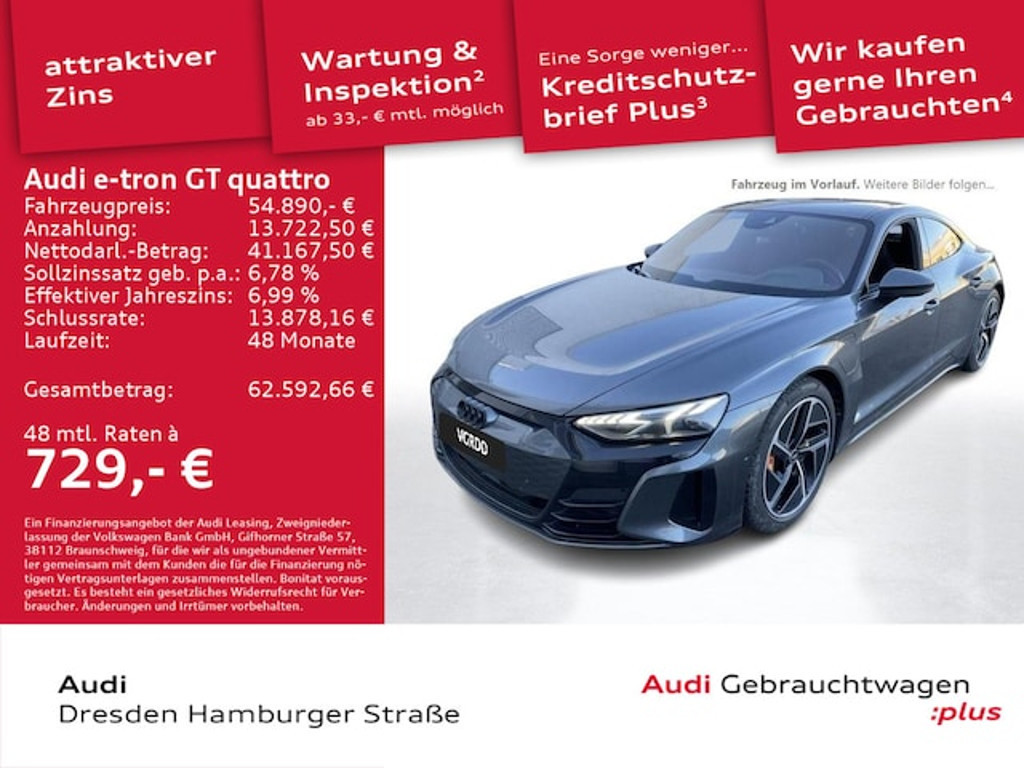 Audi e-tron GT 2023 Elektrisch