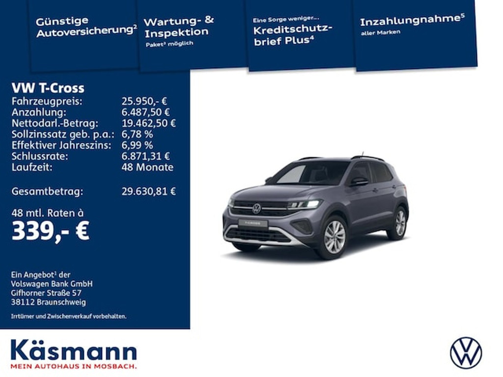 Volkswagen T-Cross 2025 Benzine
