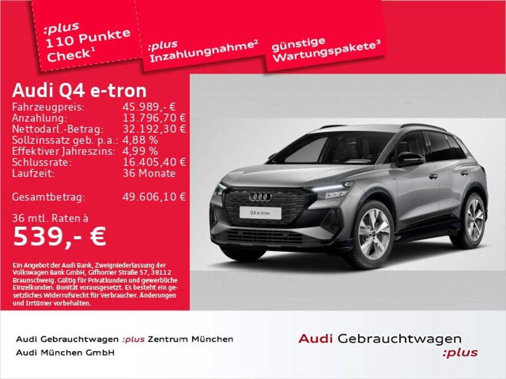 Audi Q4 e-tron 2024 Elektrisch