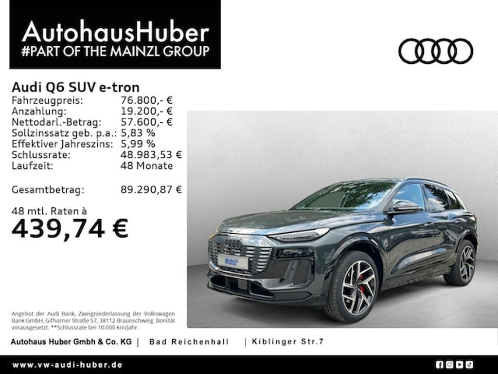 Audi Q6 e-tron 2025 Elektrisch