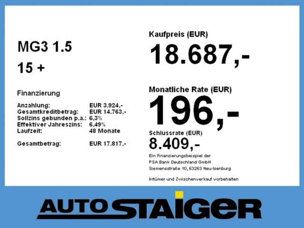 MG MG3