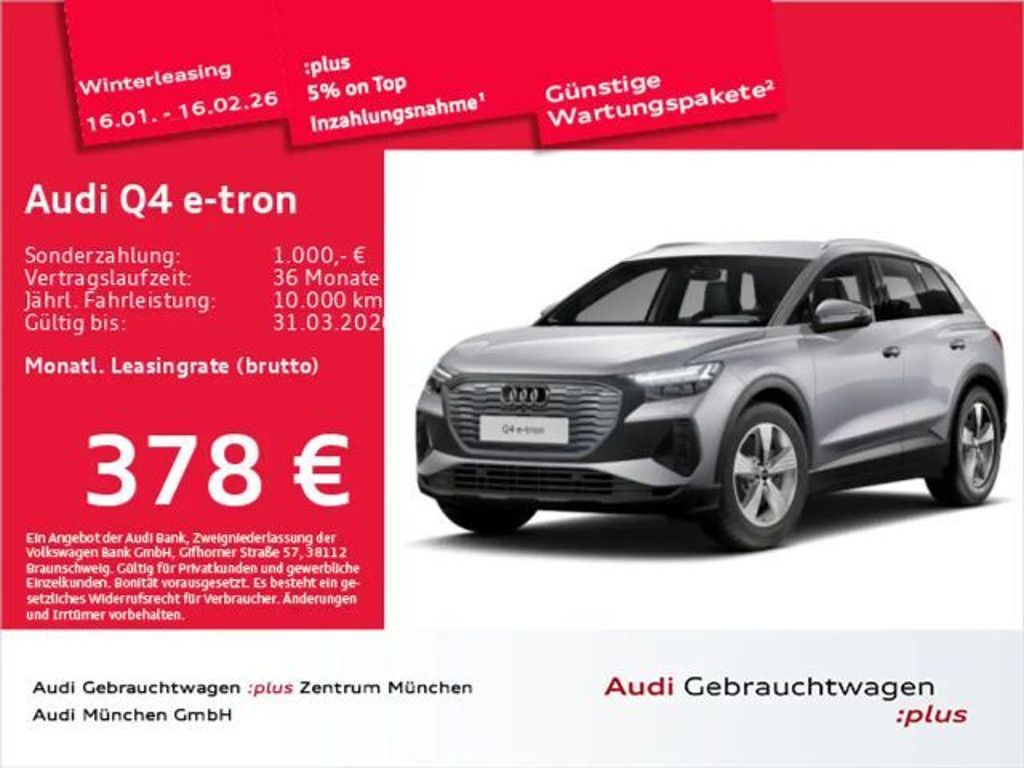 Audi Q4 e-tron 2024 Elektrisch
