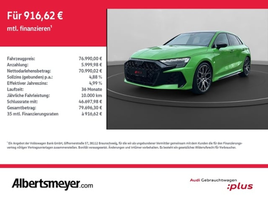 Audi RS3 2025 Benzine