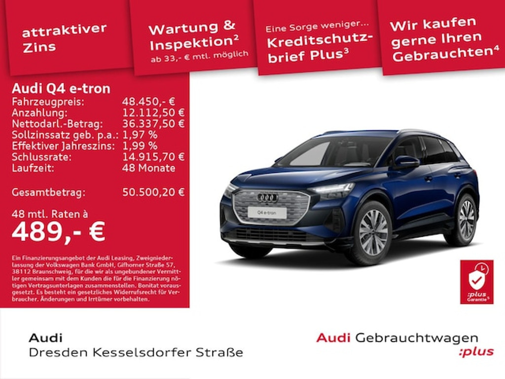 Audi Q4 e-tron 2025 Elektrisch