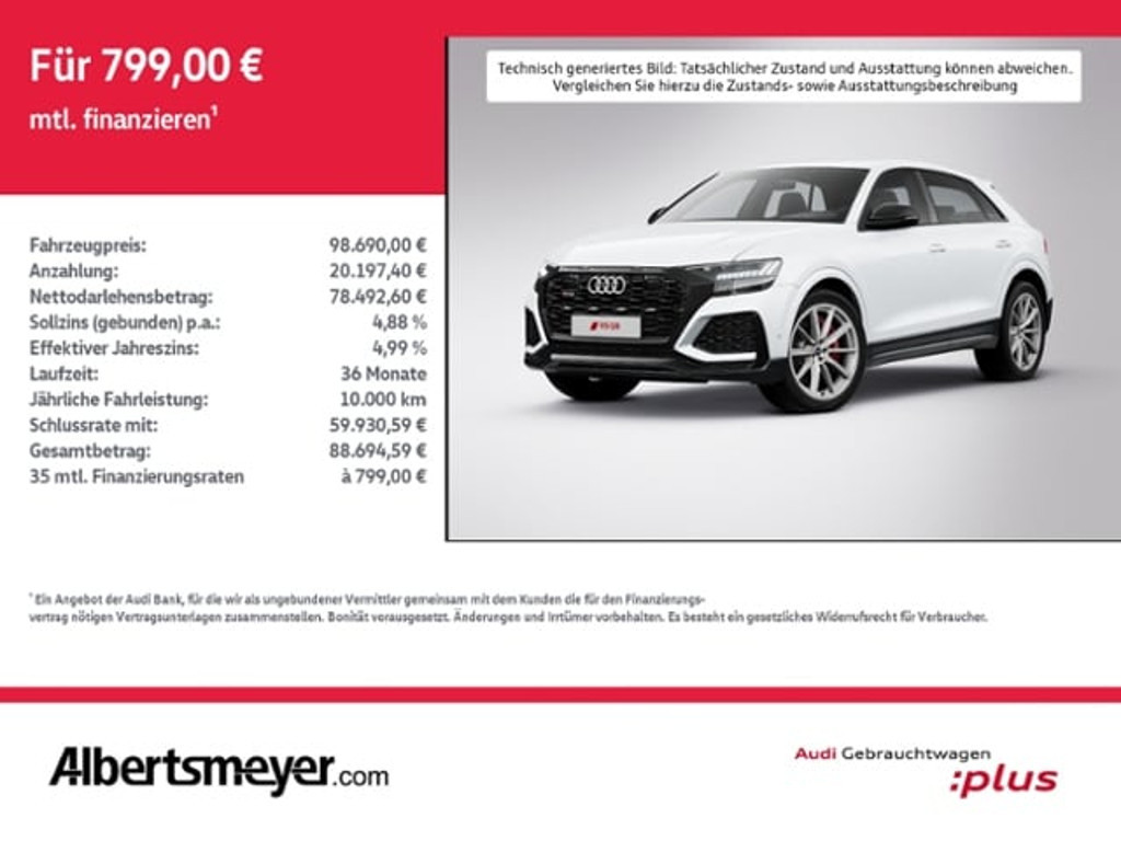 Audi RS Q8 2023 Benzine