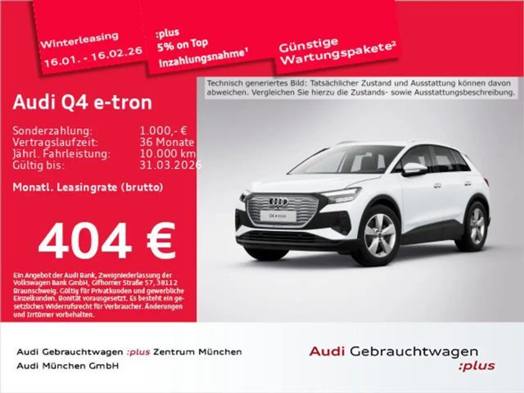 Audi Q4 e-tron 2024 Elektrisch