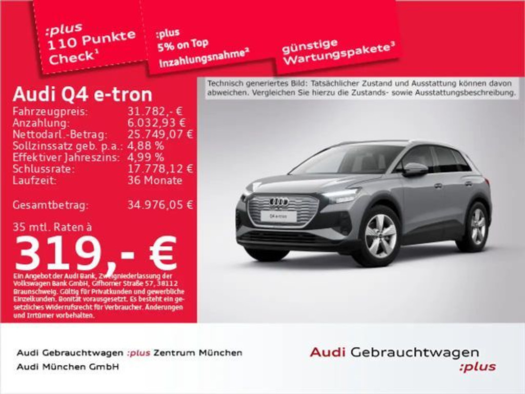 Audi Q4 e-tron 2022 Elektrisch