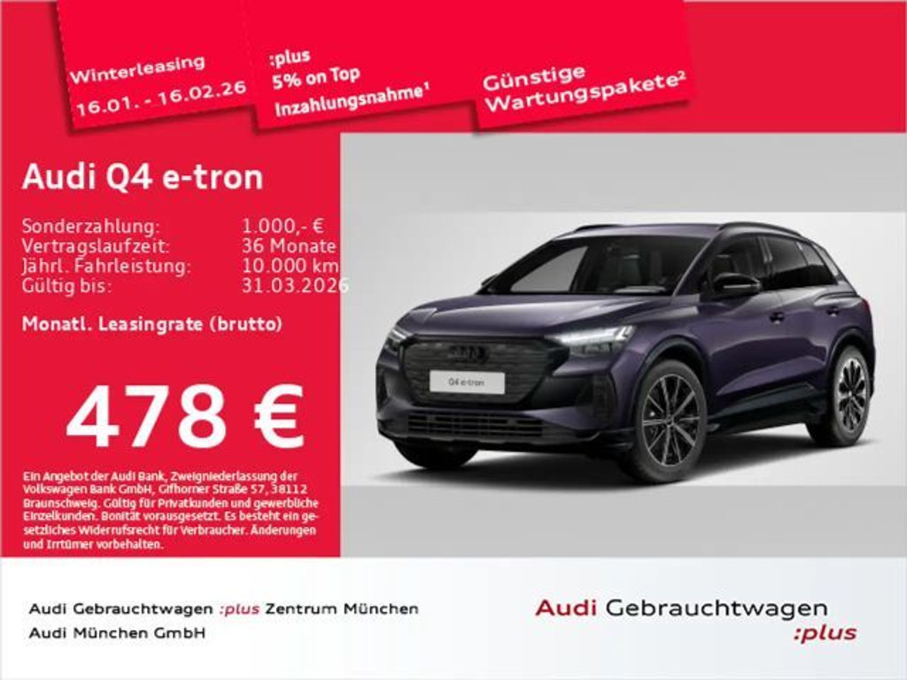 Audi Q4 e-tron 2025 Elektrisch
