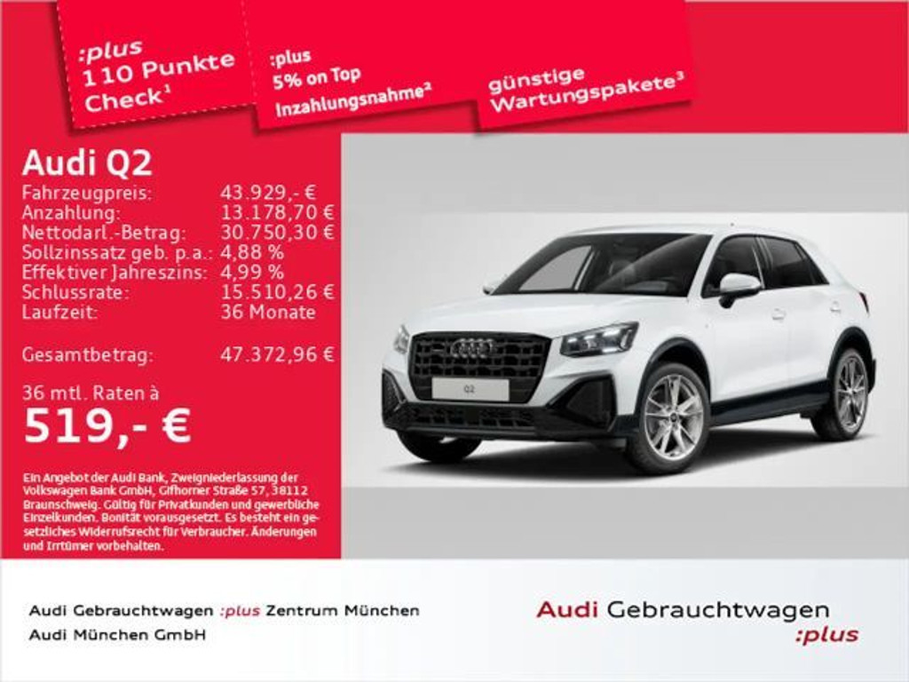 Audi Q2 2025 Benzine