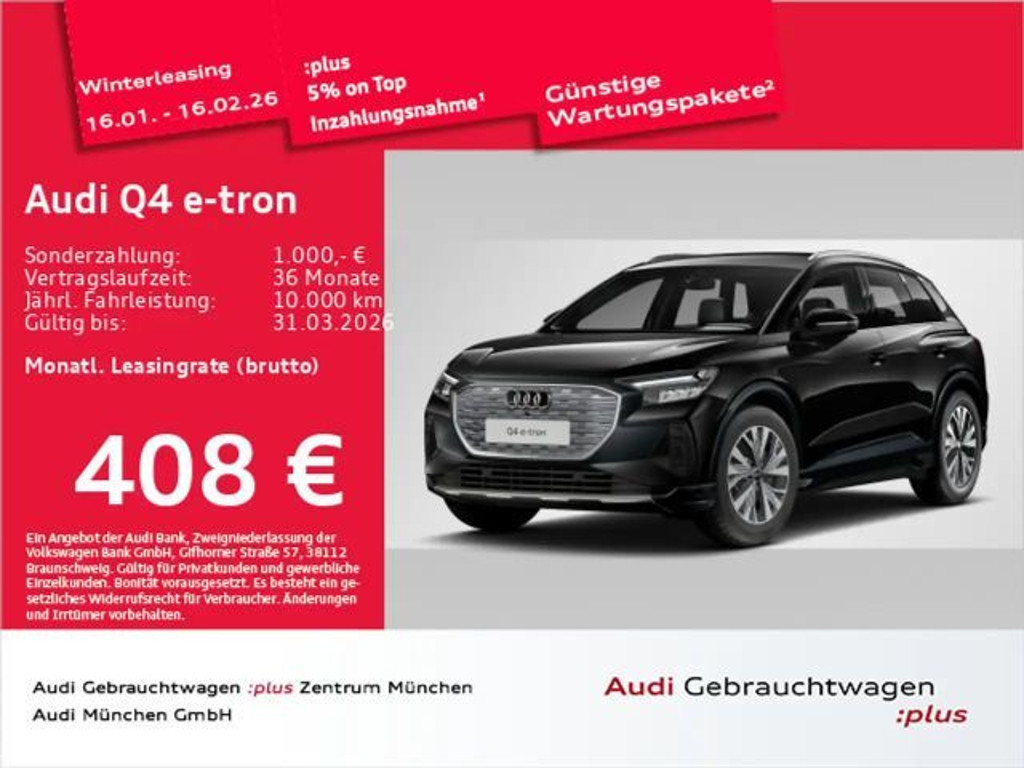 Audi Q4 e-tron 2024 Elektrisch