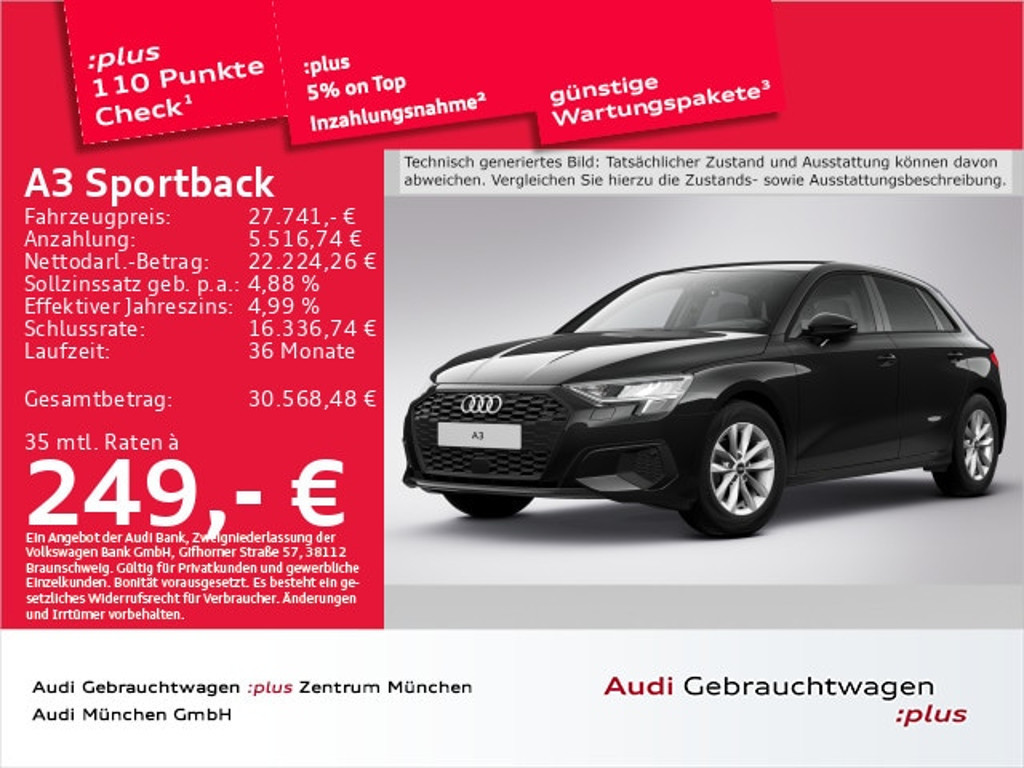 Audi A3 2023 Benzine