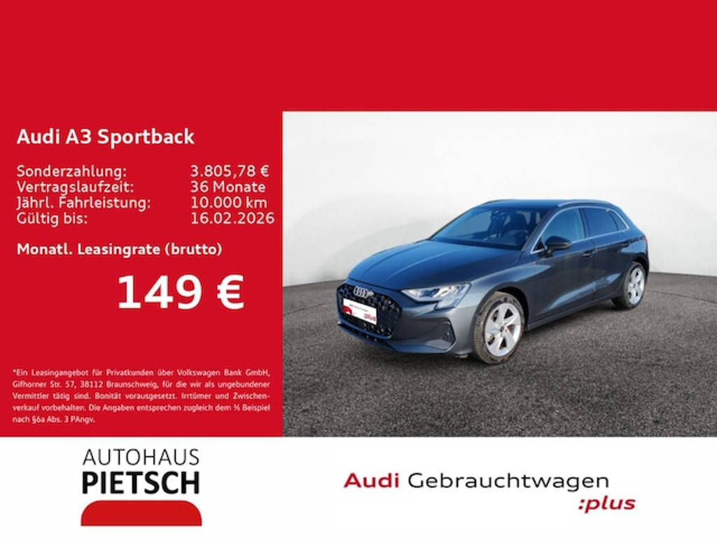 Audi A3 2025 Benzine