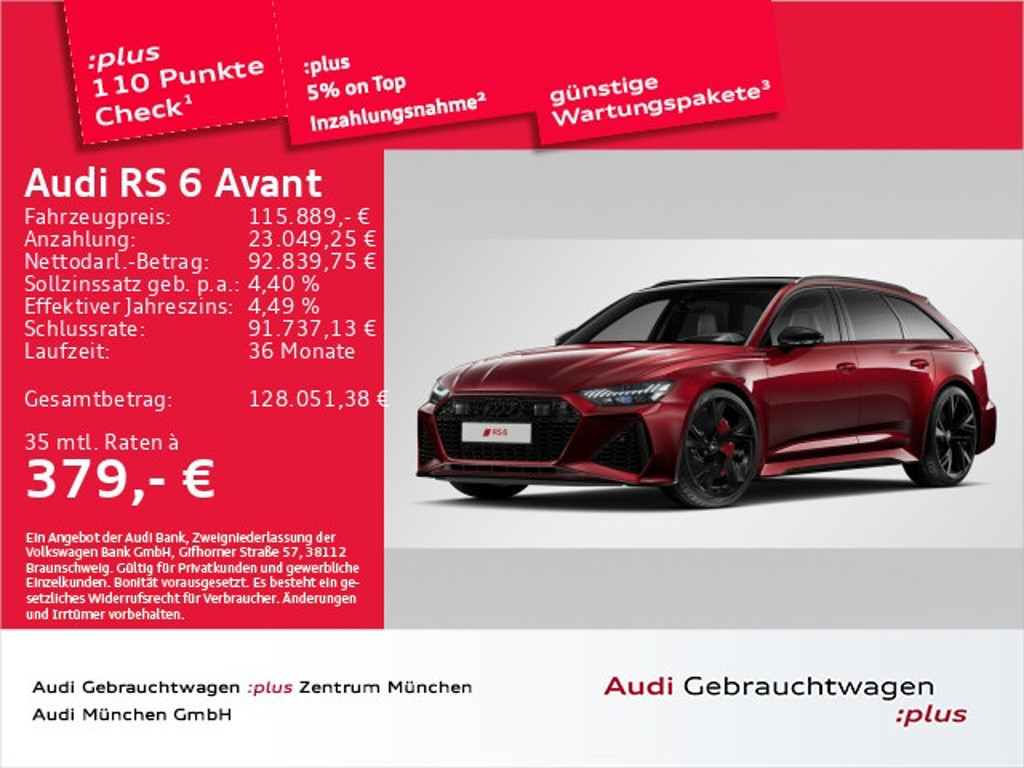 Audi RS6 2025 Benzine