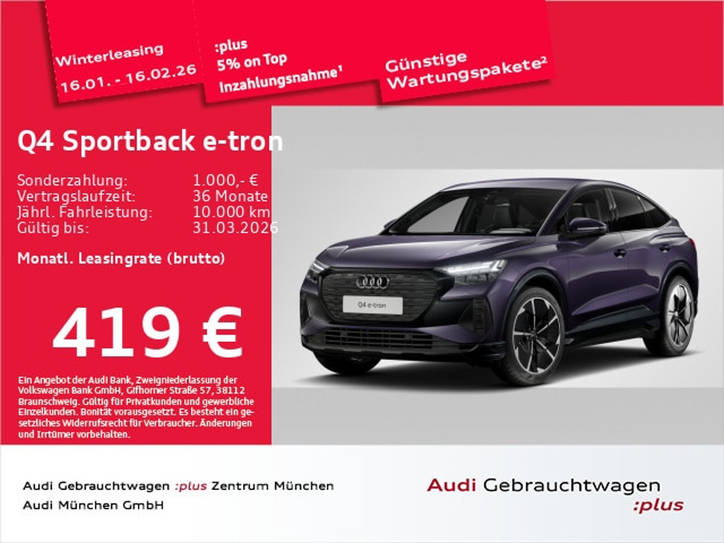 Audi Q4 e-tron 2025 Elektrisch
