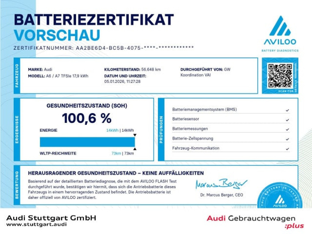 Audi A7 2022 Hybride Benzine